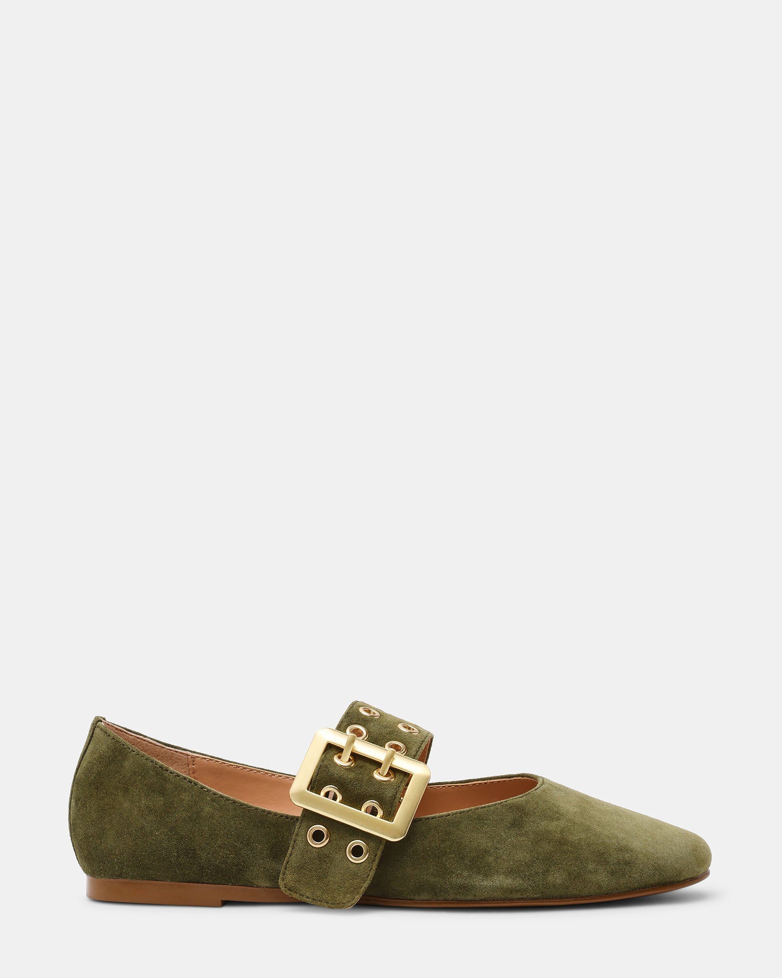 ATLANTICA BALLERINA OLIVE SUEDE