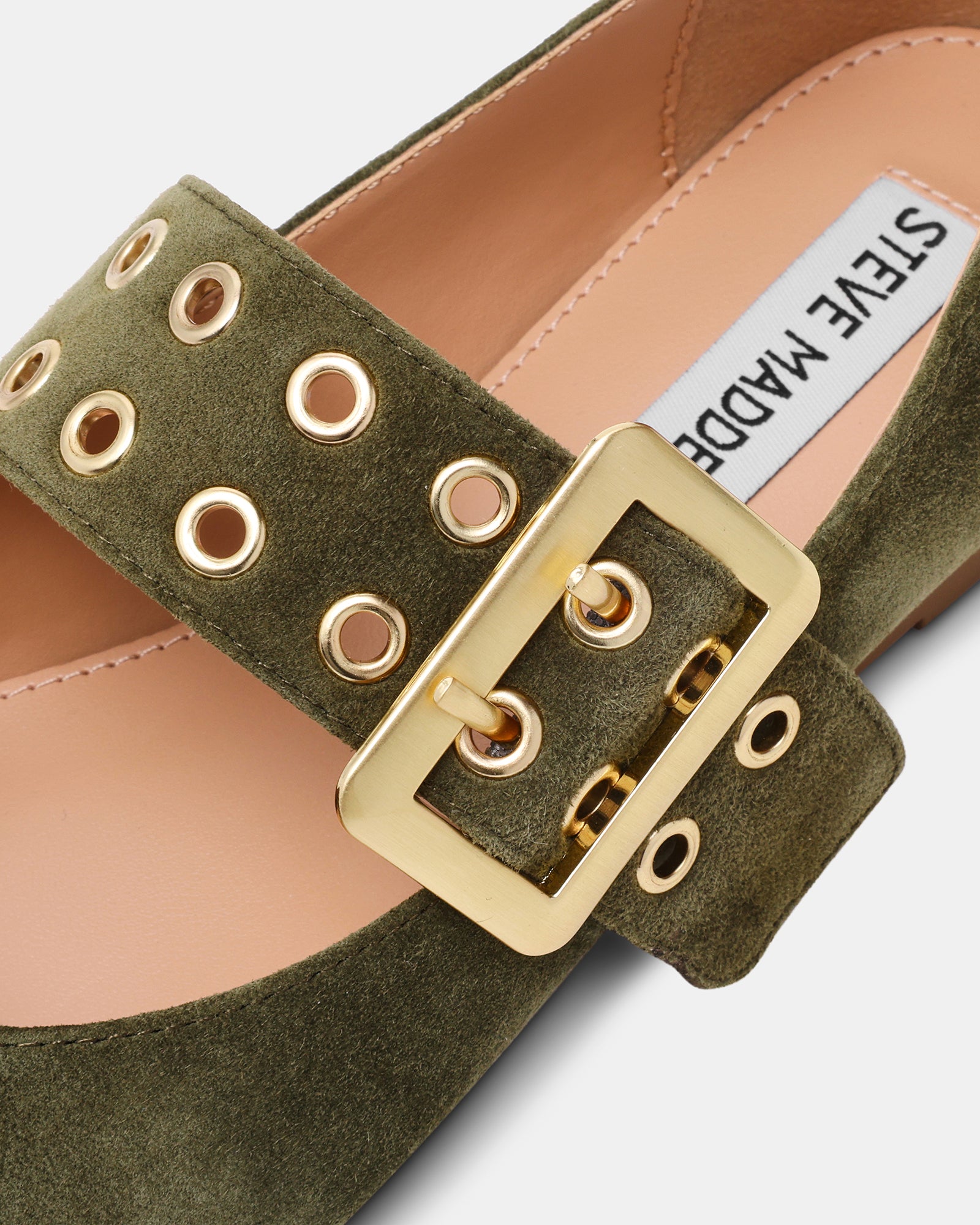 ATLANTICA BALLERINA OLIVE SUEDE