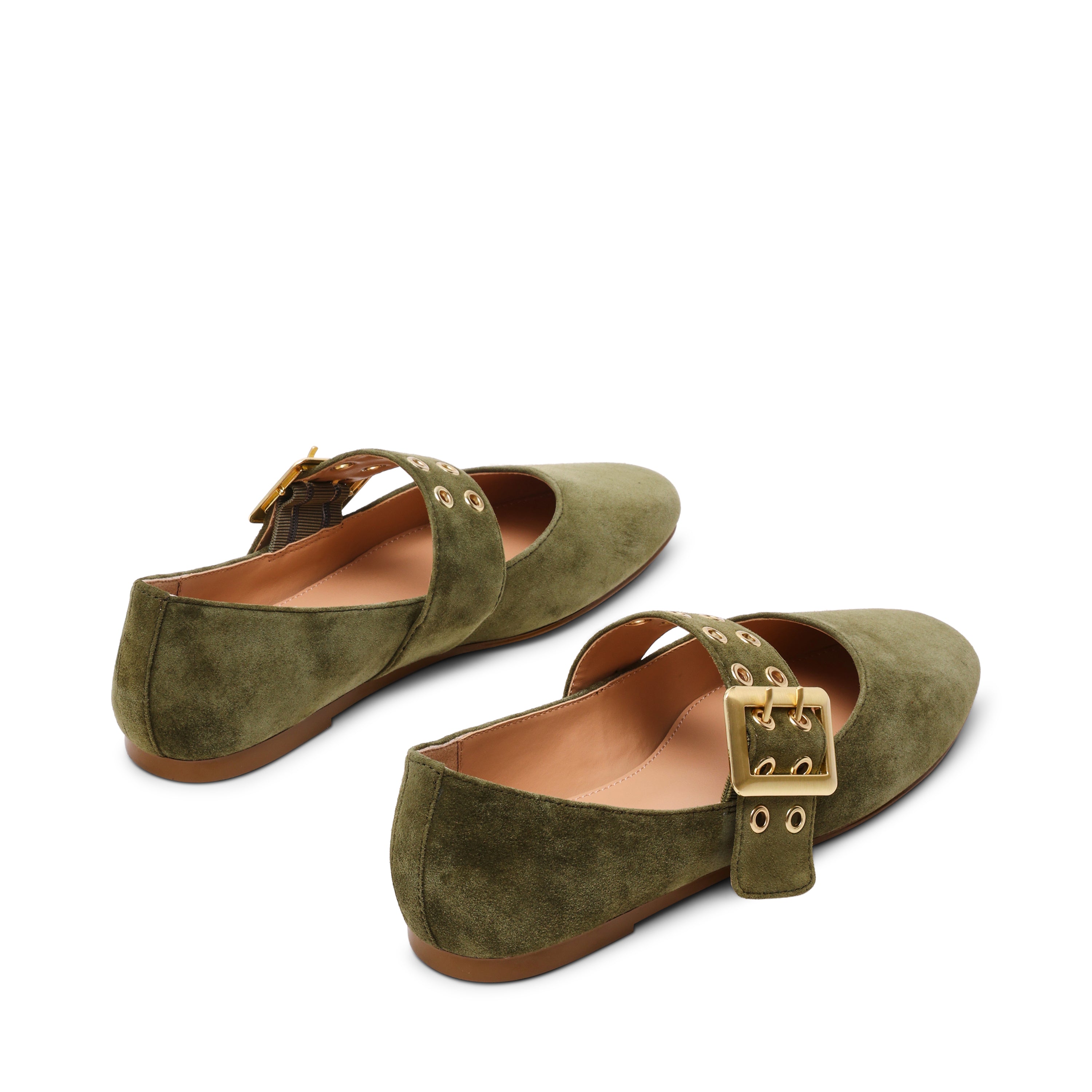 ATLANTICA BALLERINA OLIVE SUEDE