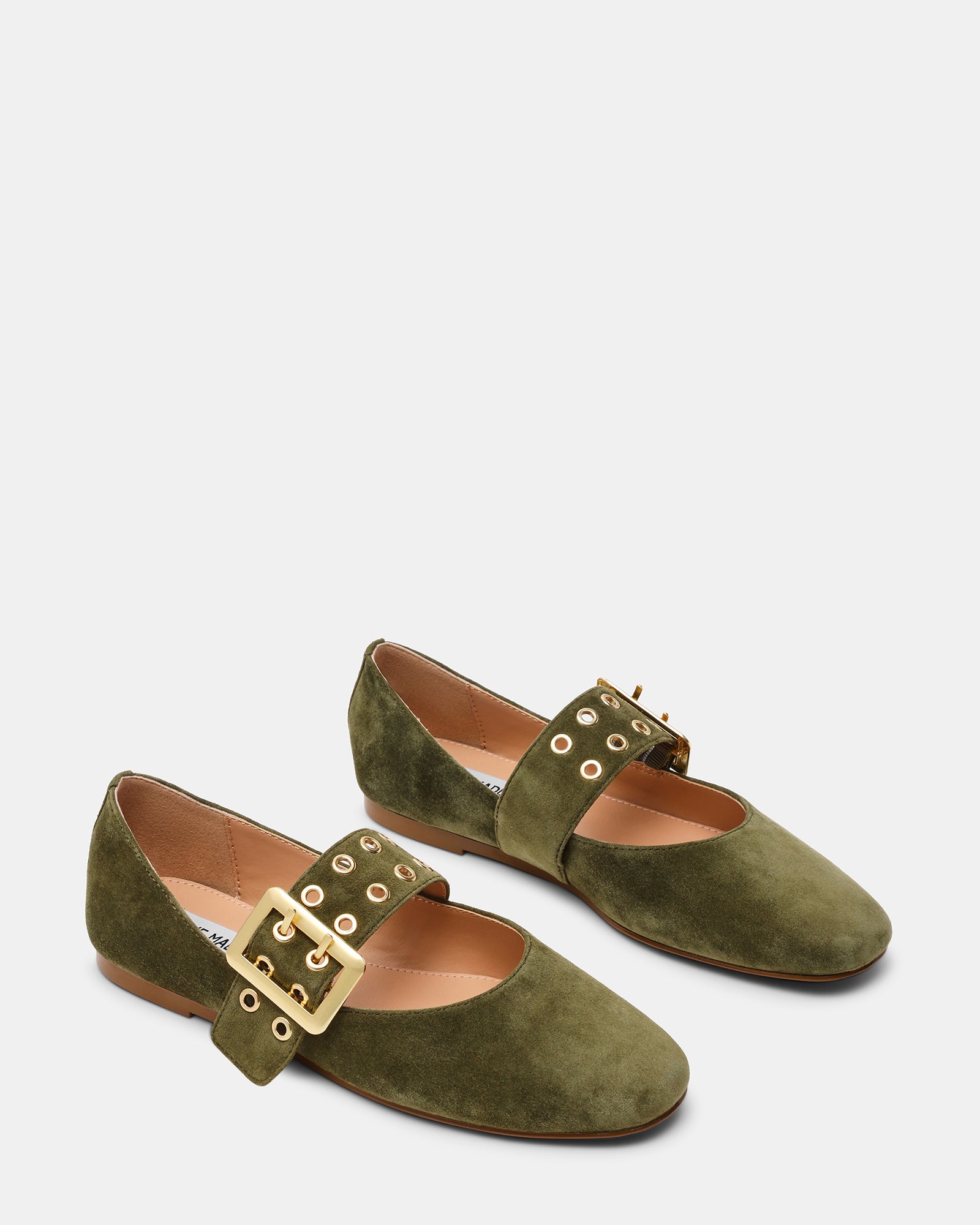 ATLANTICA BALLERINA OLIVE SUEDE