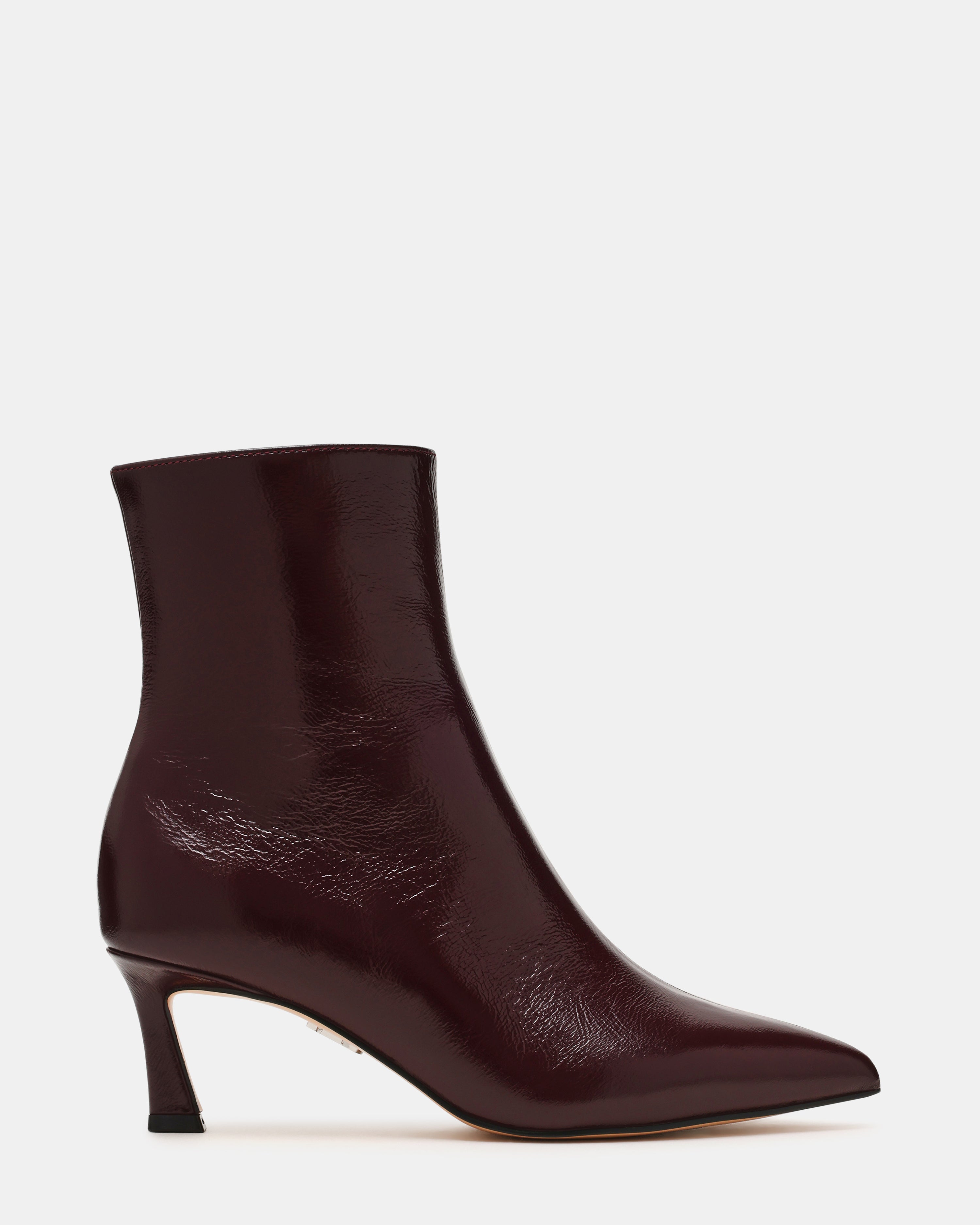Lulah Stivale Wine Crinkle Vernice