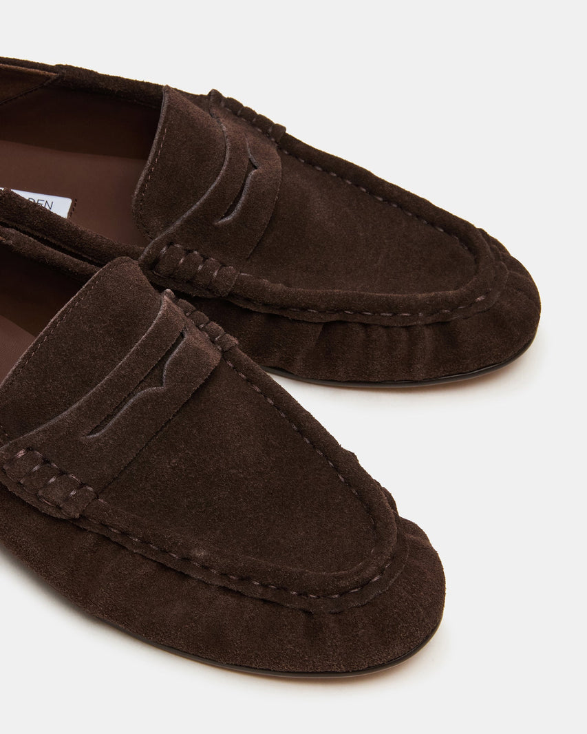 Roger Mocassino Chocolate Marrone Suede - view 4