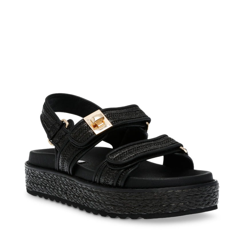 Bigmona Sandalo Nero Raffia - view 2
