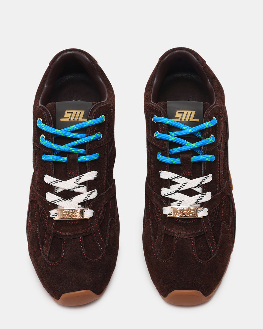 Asiel Sneaker Choco Marrone Suede - view 4