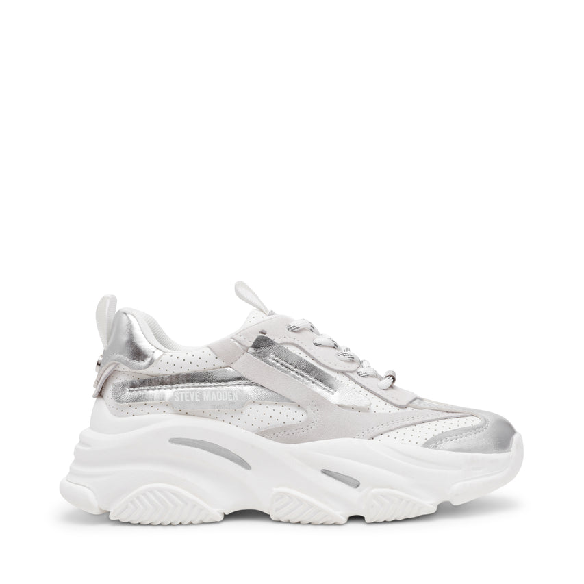 Posses-perf Sneaker Bianco Argento