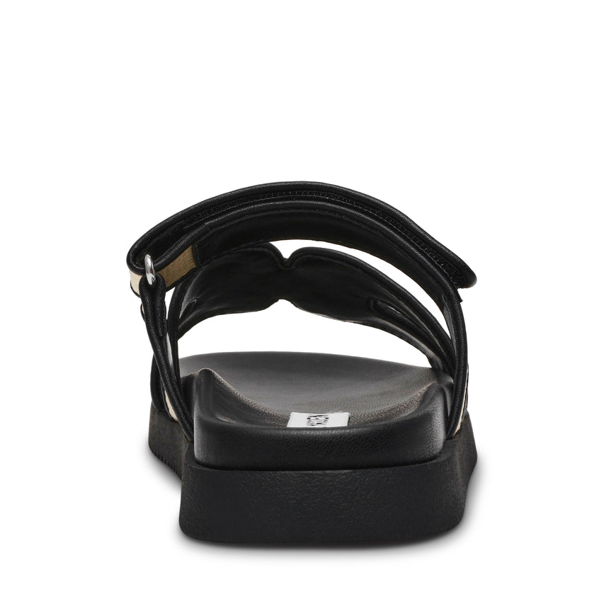 Missile Sandalo Natural Nero Raffia