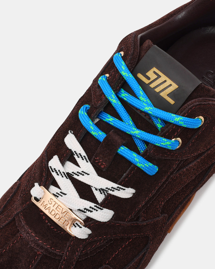 Asiel Sneaker Choco Marrone Suede - view 3