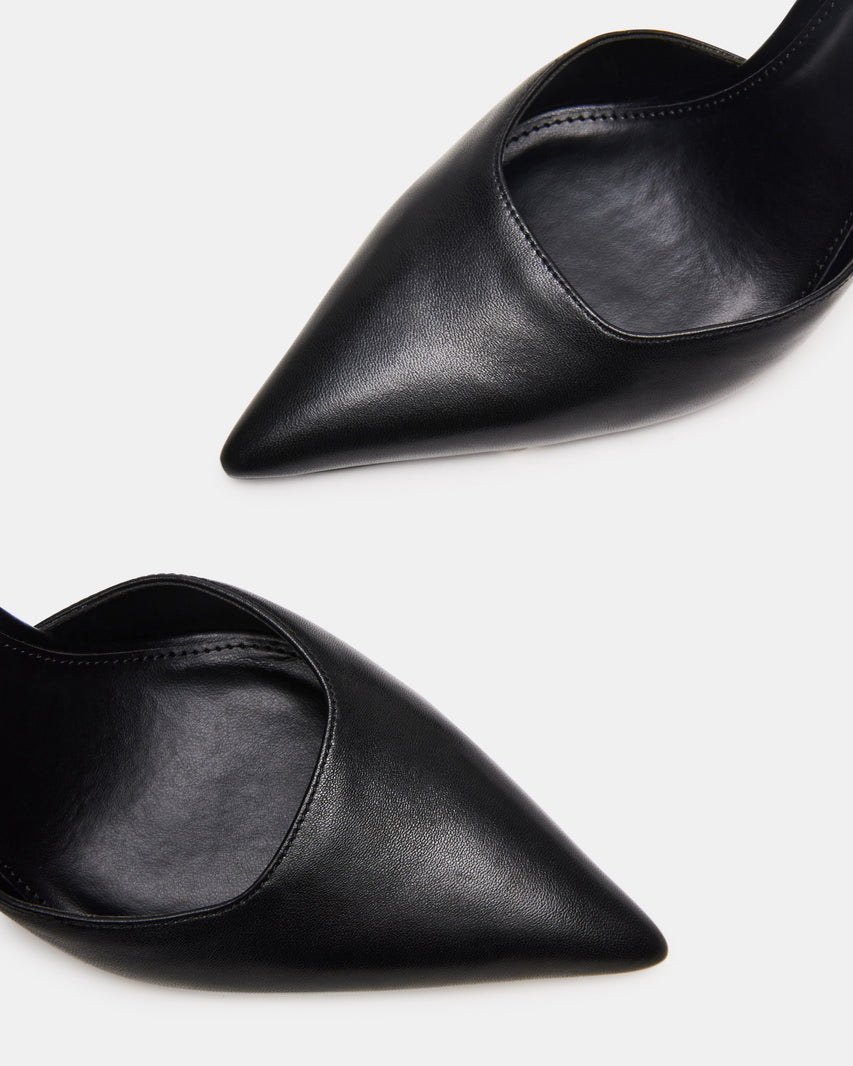 ALLIANCE SLINGBACK NERO PELLE