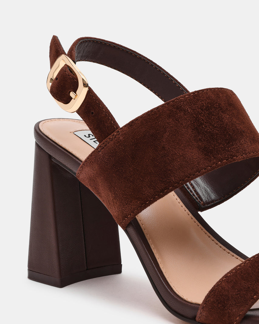 Wendie Sandalo Choco Marrone Suede - view 3