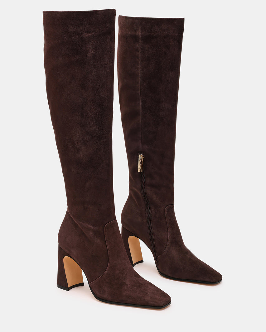 TREASURY STIVALE MARRONE SUEDE