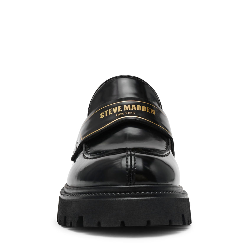 FILE-AWAY MOCASSINO NERO PELLE