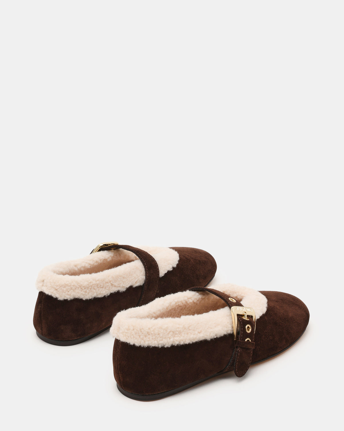Lodge-sm Ballerina Chocolate Marrone Suede - view 5