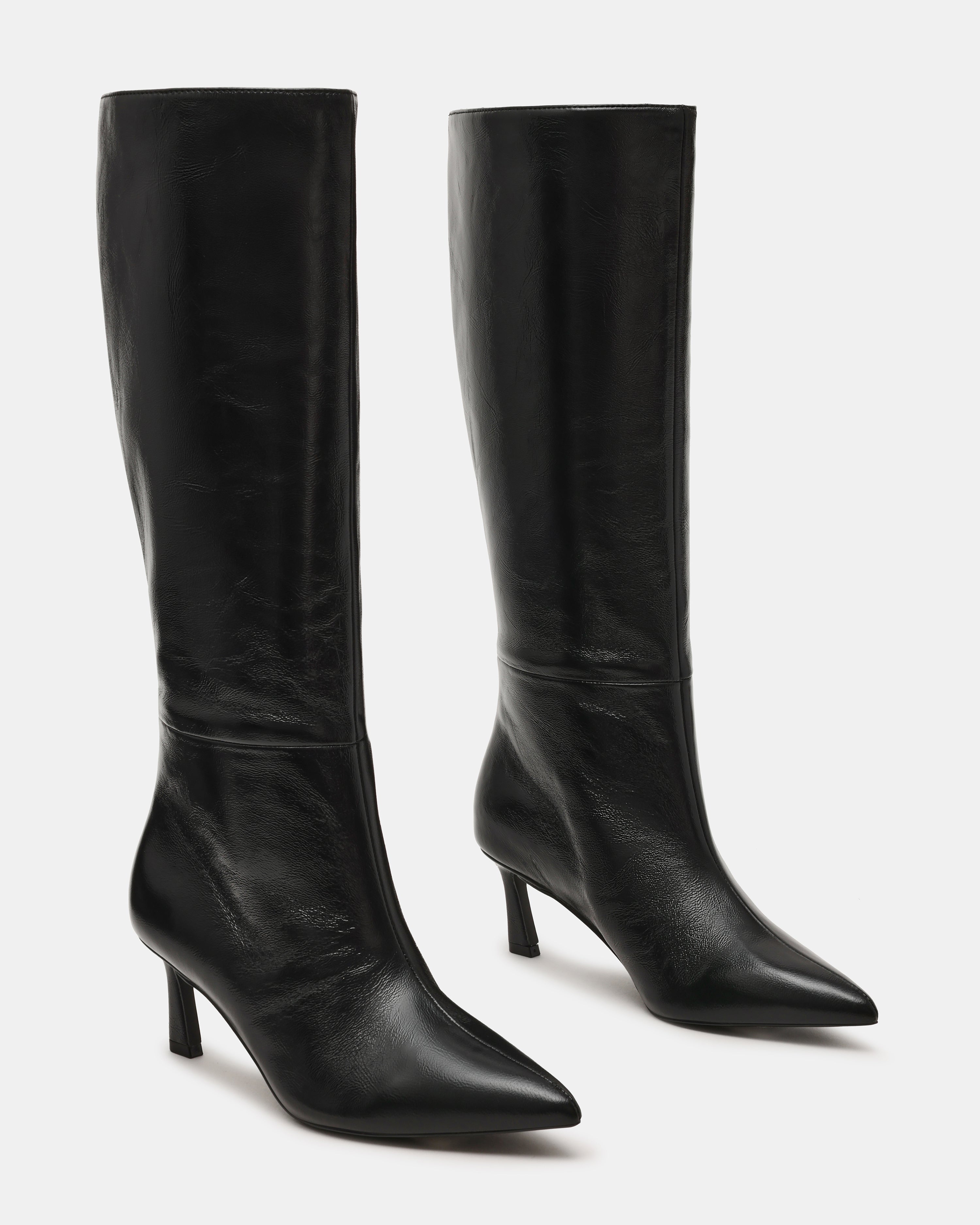 Lavan Stivale Nero Crinkle Patent - view 2