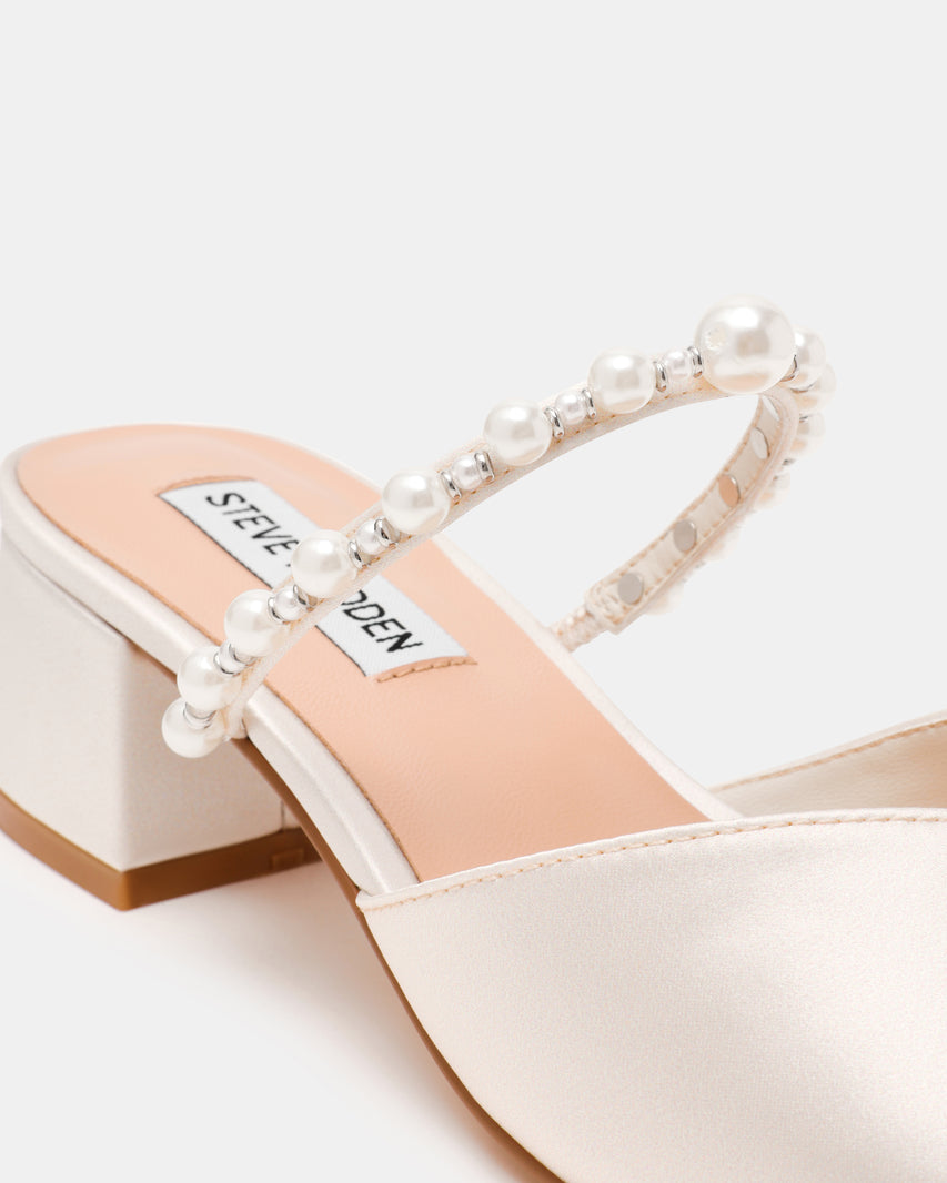 Galilea Mule Avorio Satin - view 3