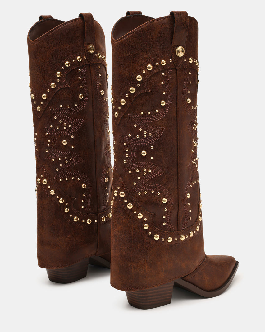 Stagecoach Stivale Marrone Pelle - view 4