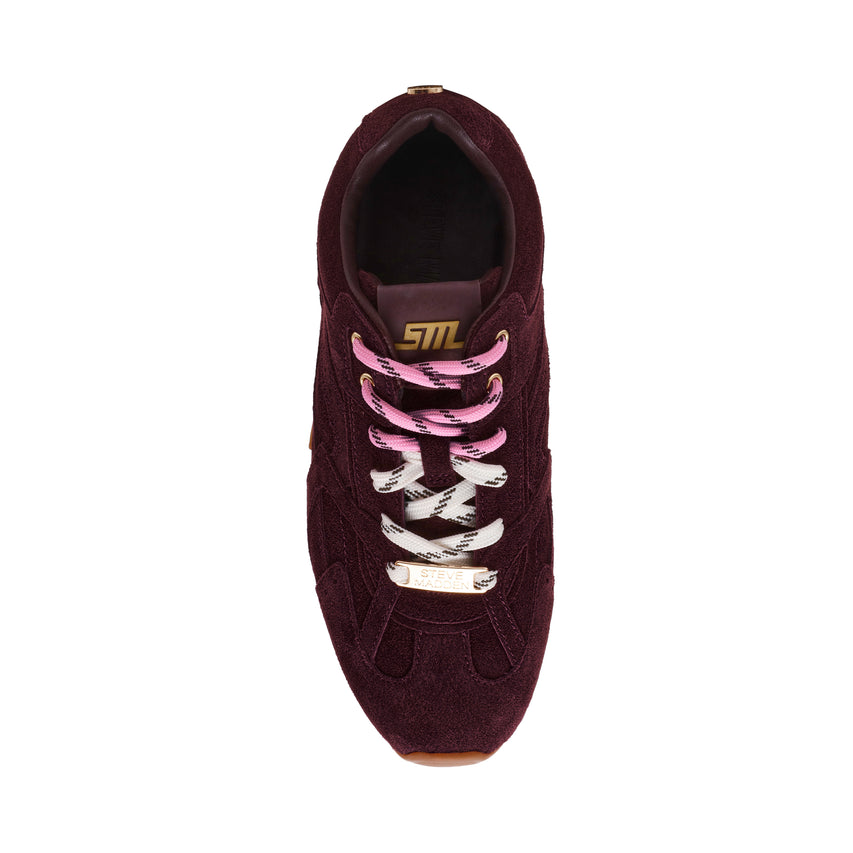 Asiel Sneaker Borgogna Suede