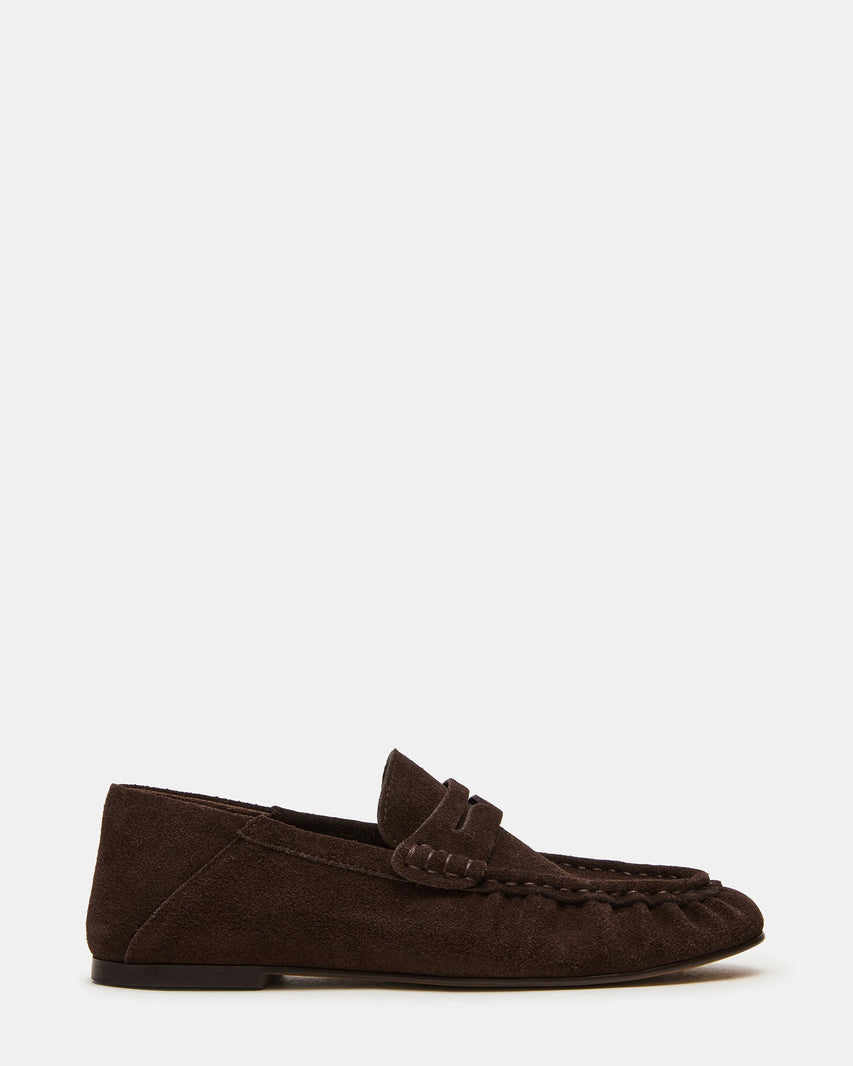 Roger Mocassino Chocolate Marrone Suede