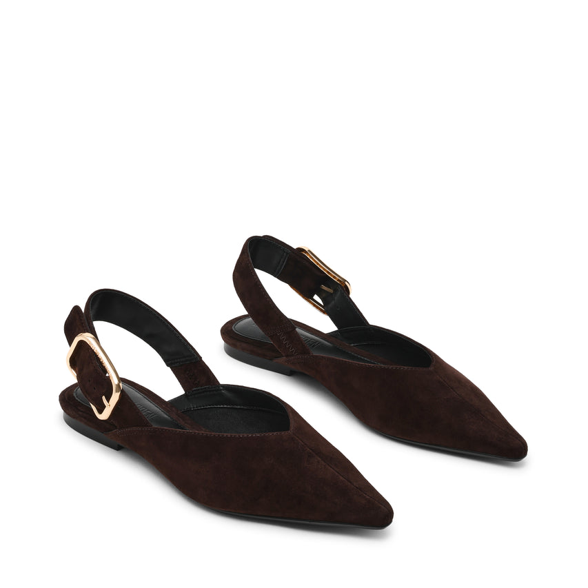 SIANNA DÉCOLLETÉ MARRONE SUEDE