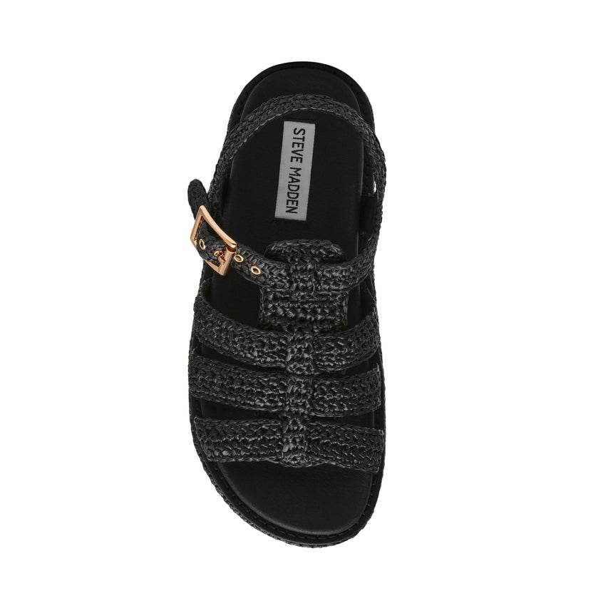 BEELINE NERO RAFFIA