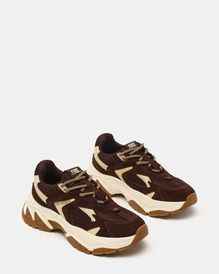 Ample Sneaker Chocolate Marrone Suede - view 2