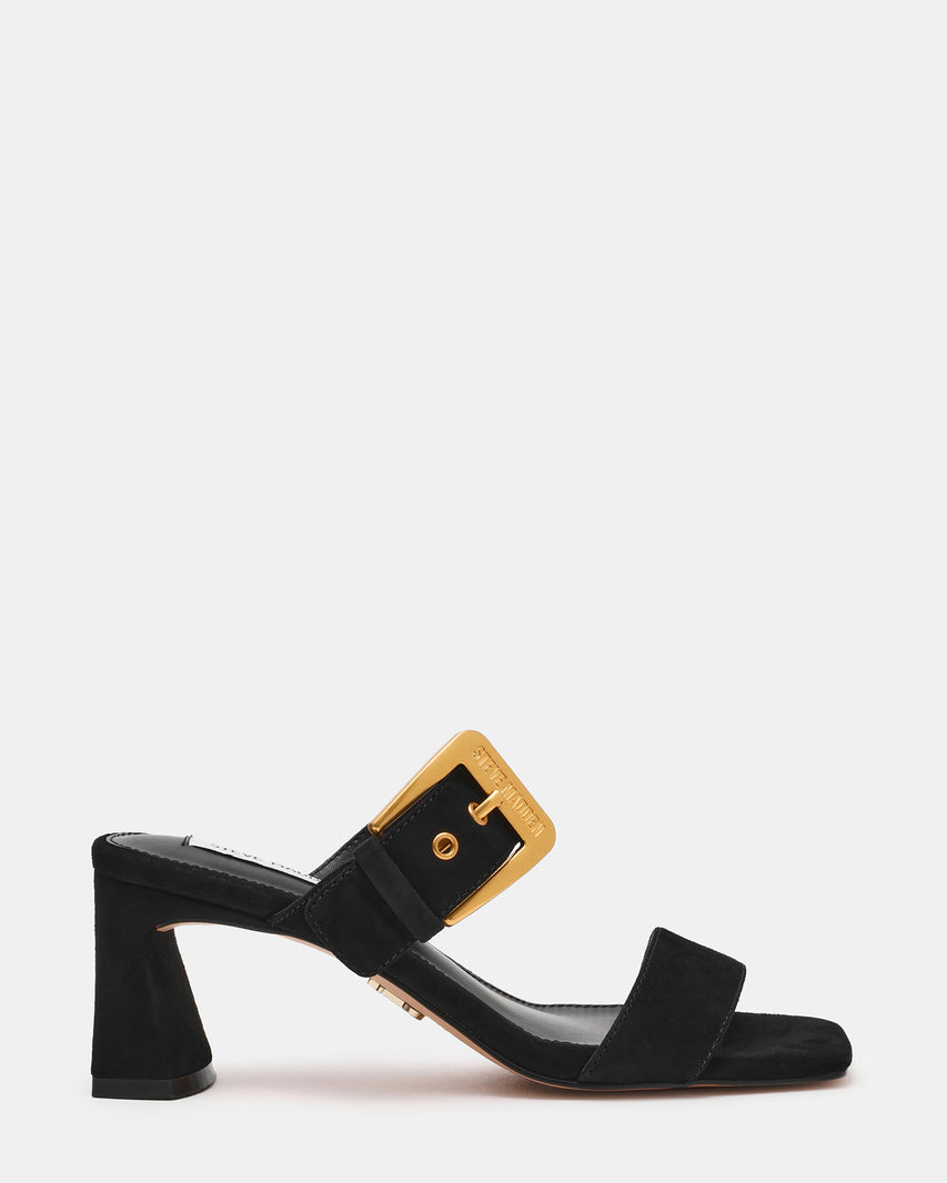Torian Sandalo Nero Suede