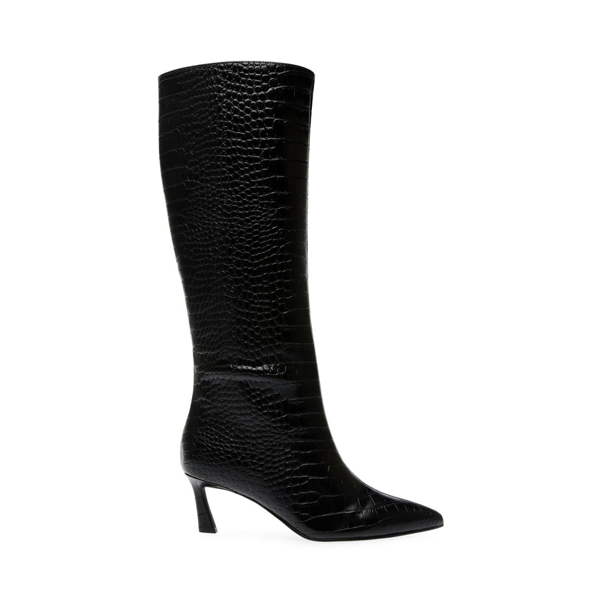 LAVAN STIVALE NERO CROCO