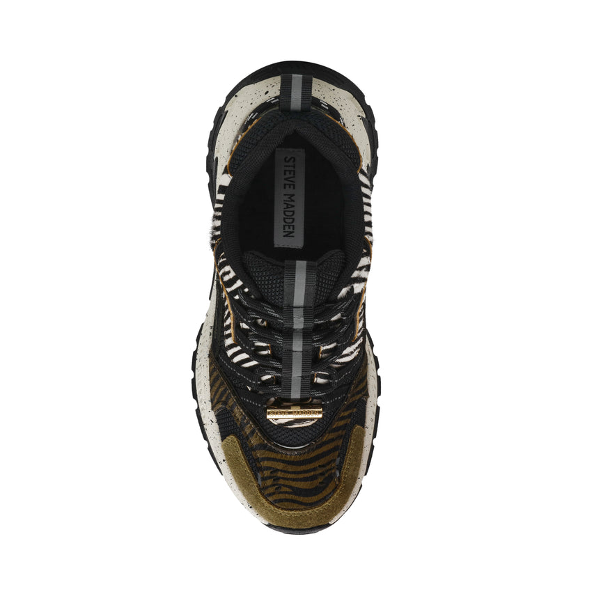 ANIMATES-L SNEAKER OLIVE ZEBRA