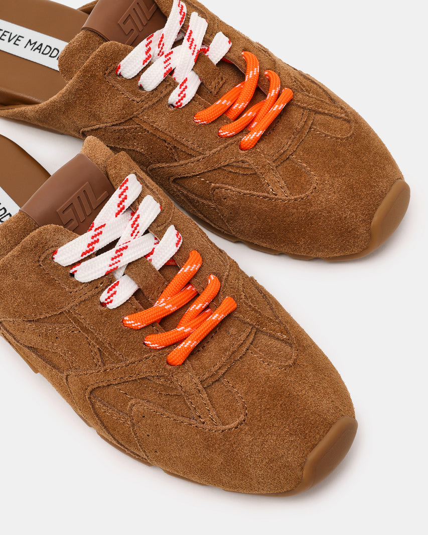 Asiel Sneaker Mule Chestnut Suede - view 3
