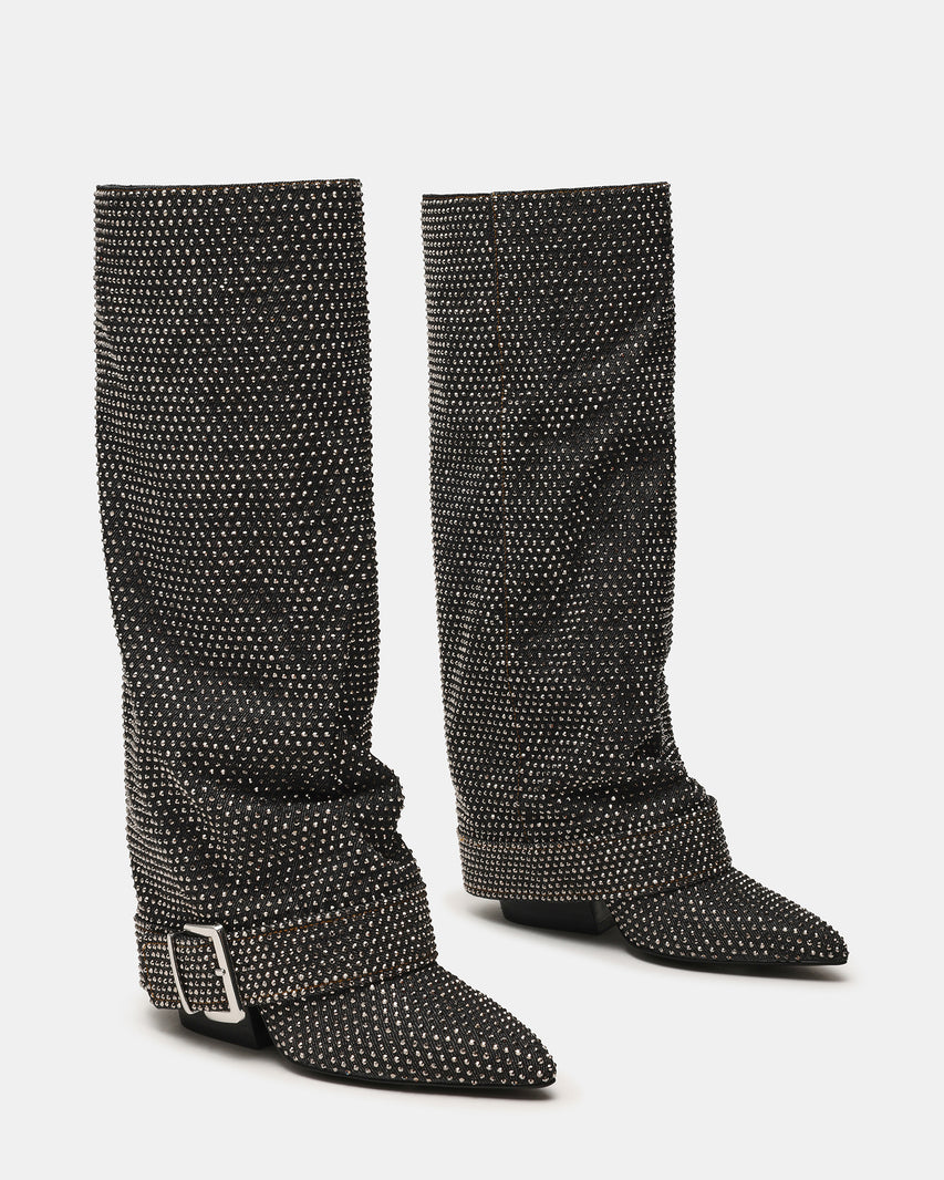 Illuzion-r Stivale Nero Denim - view 6