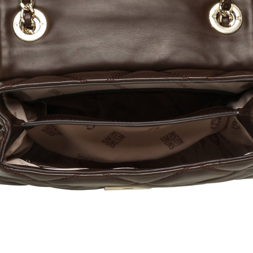 BVOLTURI BORSA CHOCOLATE ORO