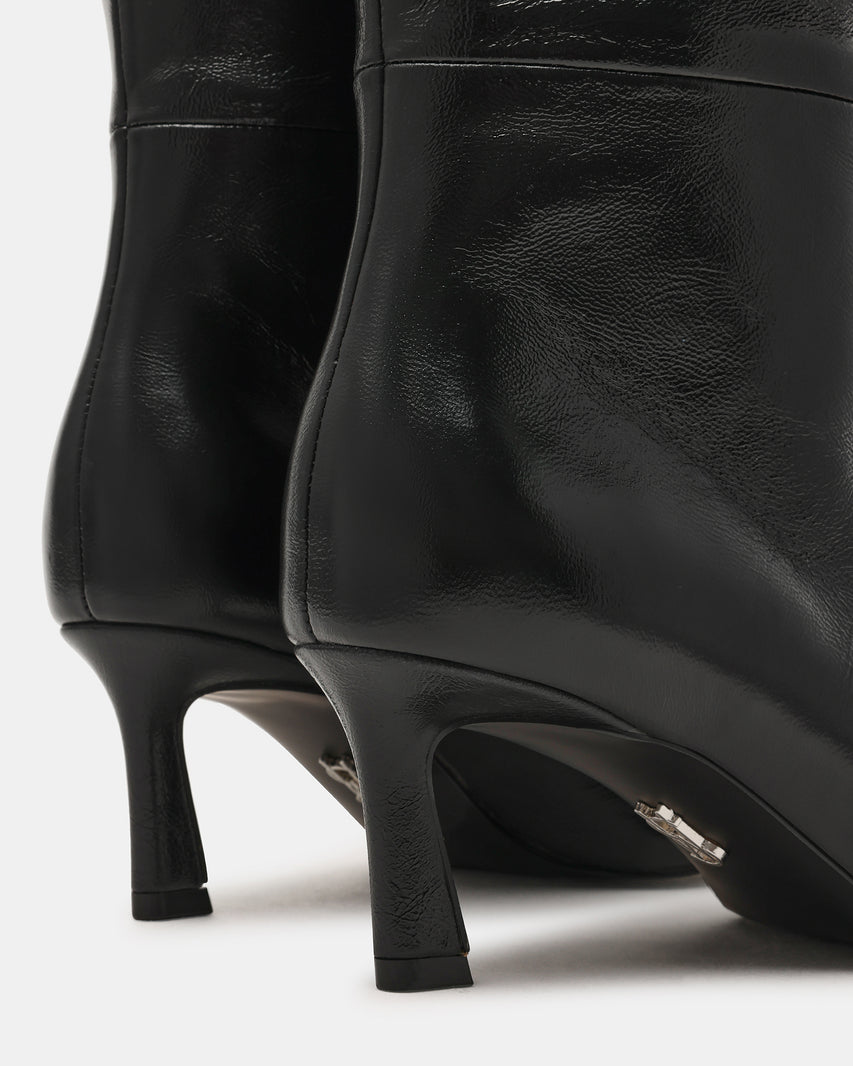 Lavan Stivale Nero Crinkle Patent - view 3