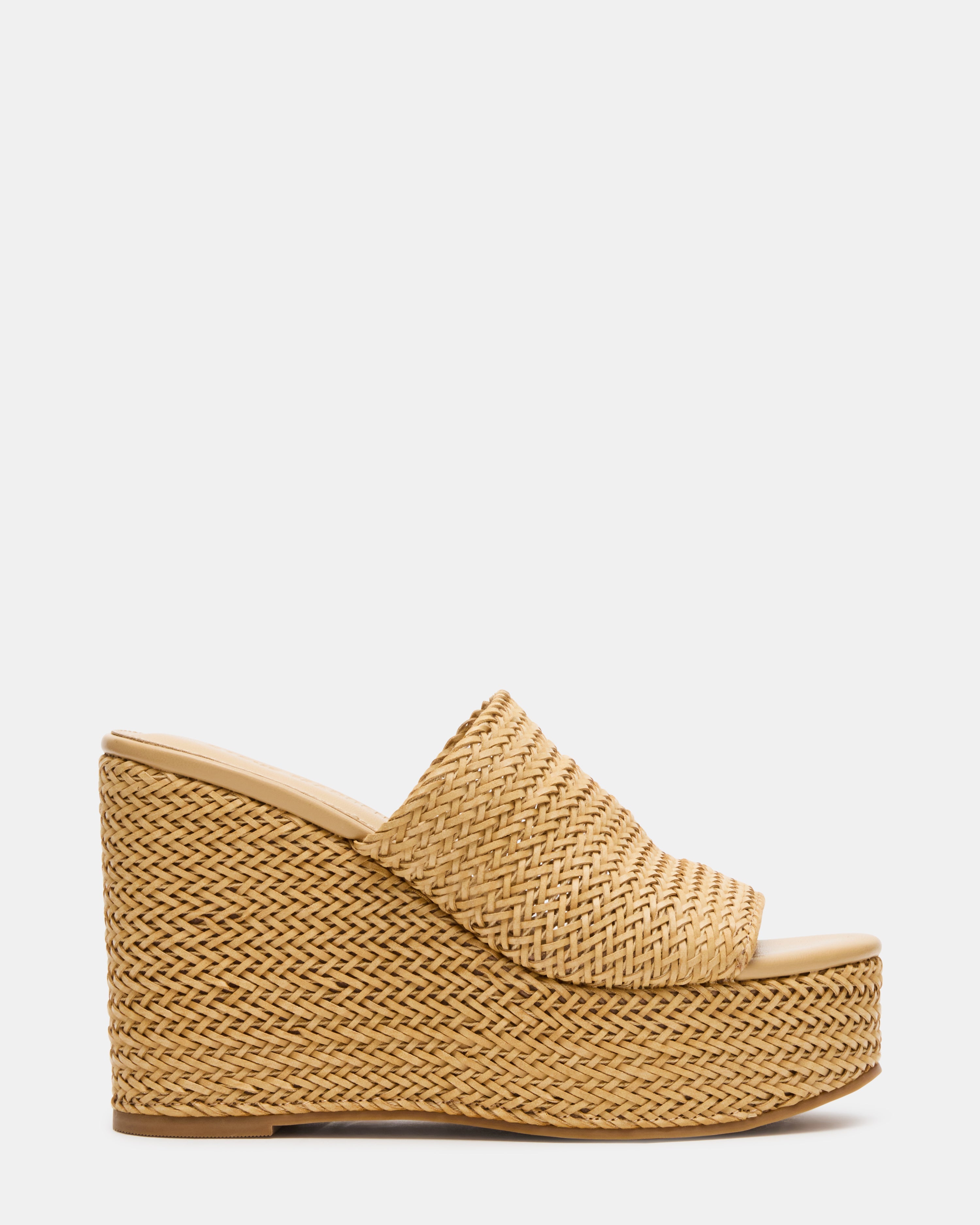 Cassi Zeppa Natural Raffia