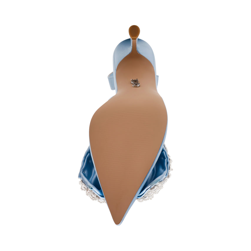 Lovie Décolleté Blu Satin - view 7