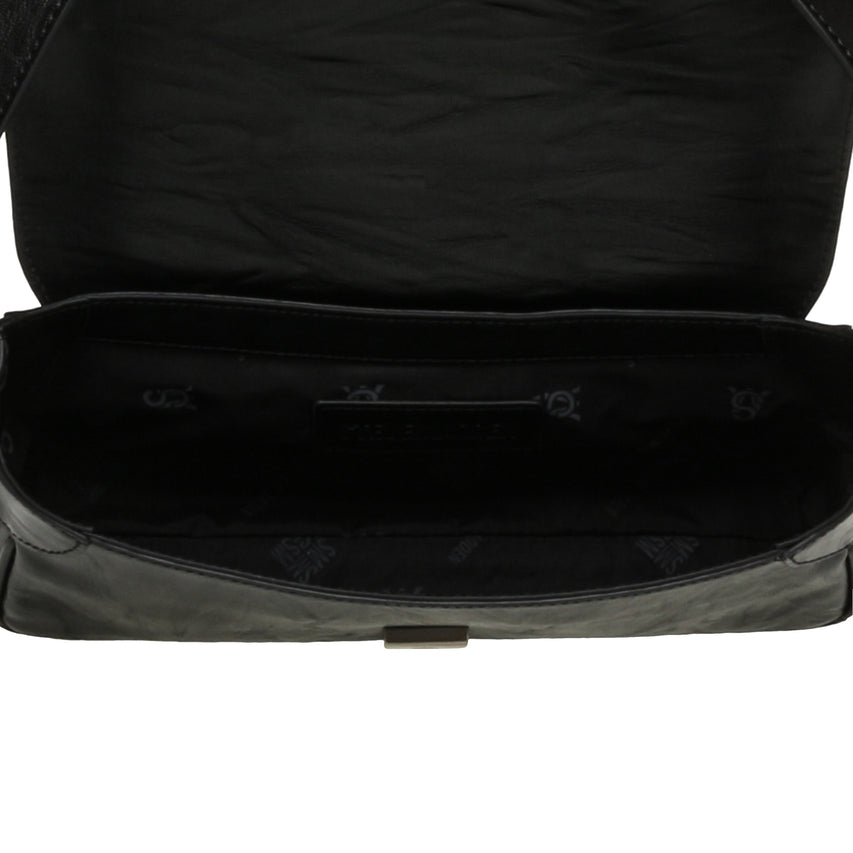 BCELENA BORSA NERO ARGENTO