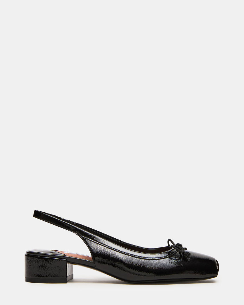 Loved Décolleté Nero Crinkle Vernice