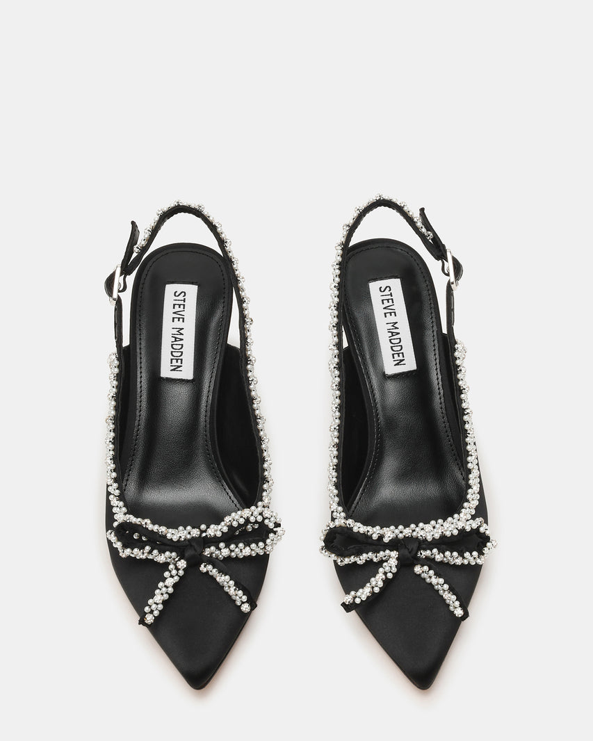 Florissa Slingback Nero Satin - view 4