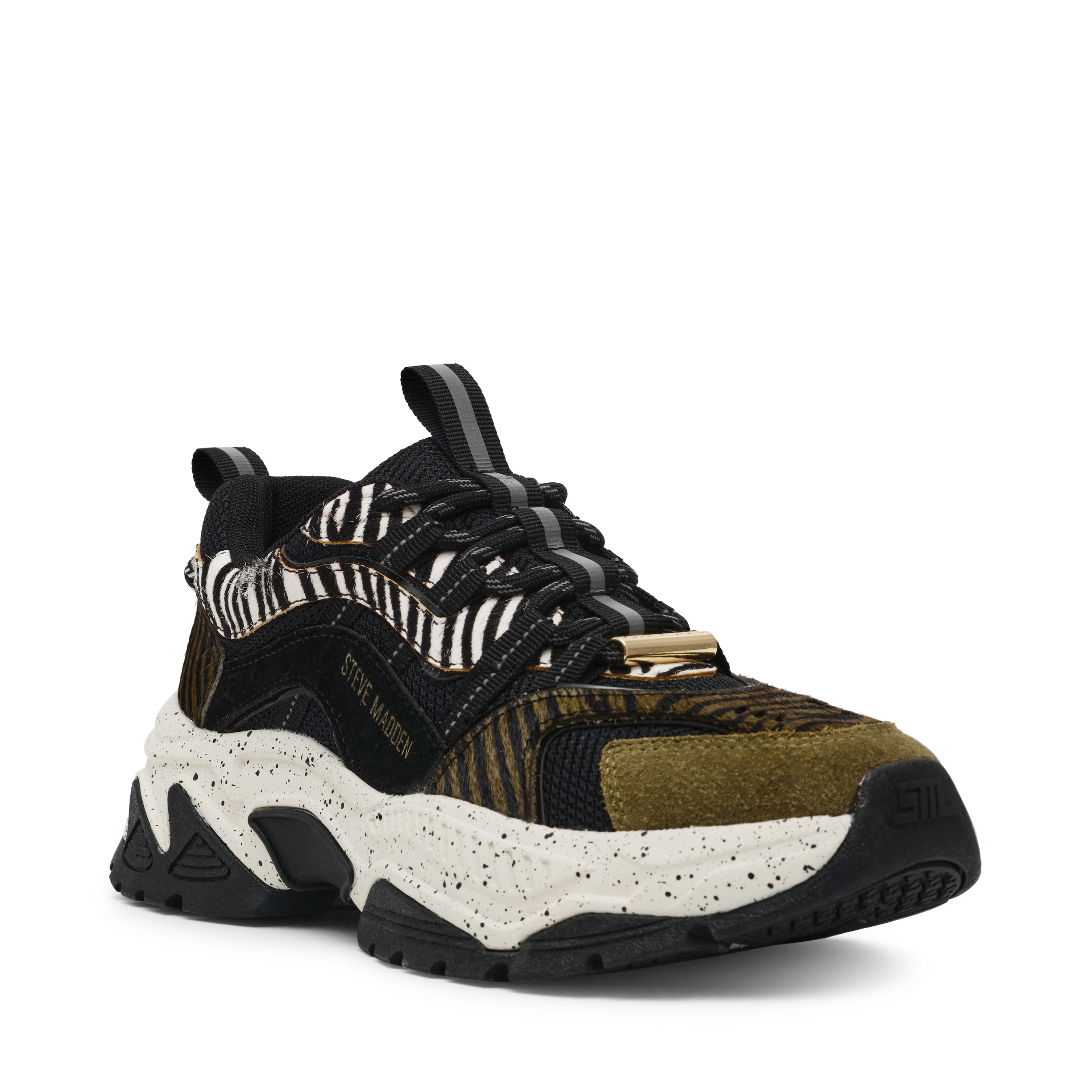 ANIMATES-L SNEAKER OLIVE ZEBRA