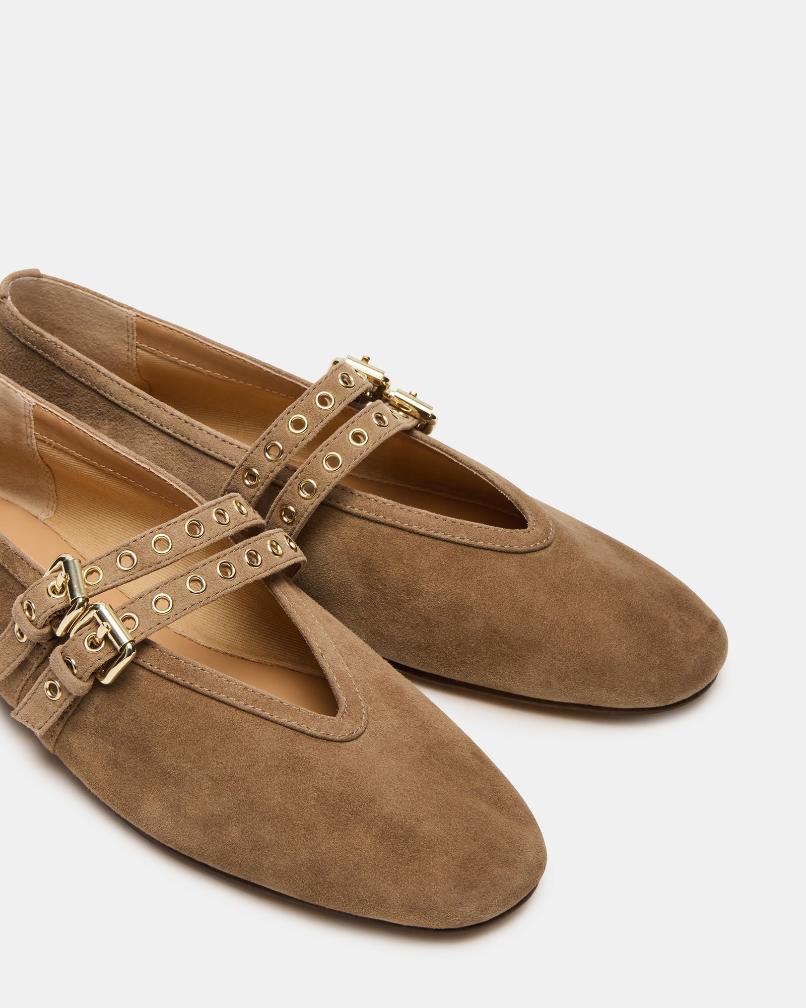 Lydia Ballerina Taupe Suede - view 4
