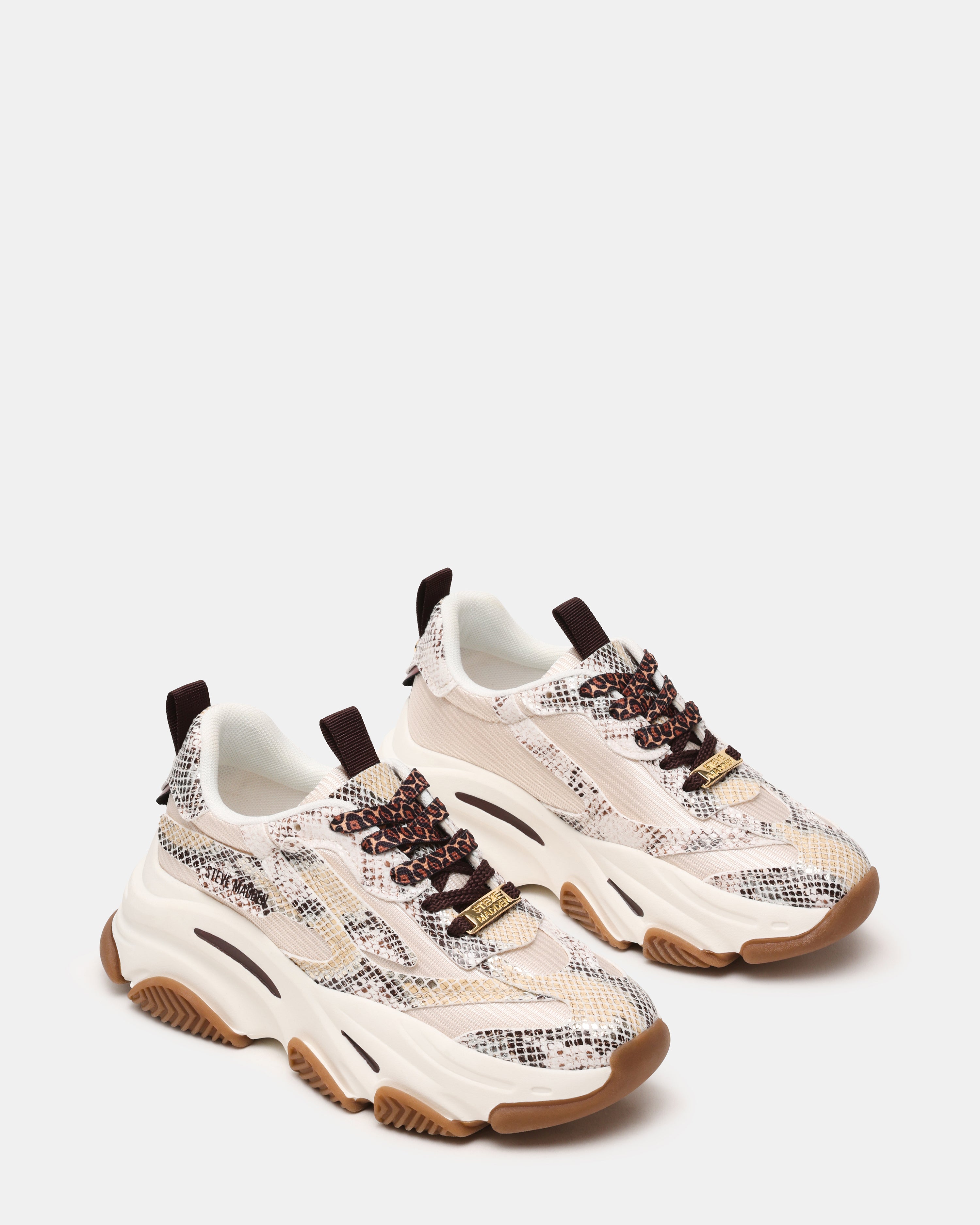 Possession-lt Sneaker Beige Snake - view 2