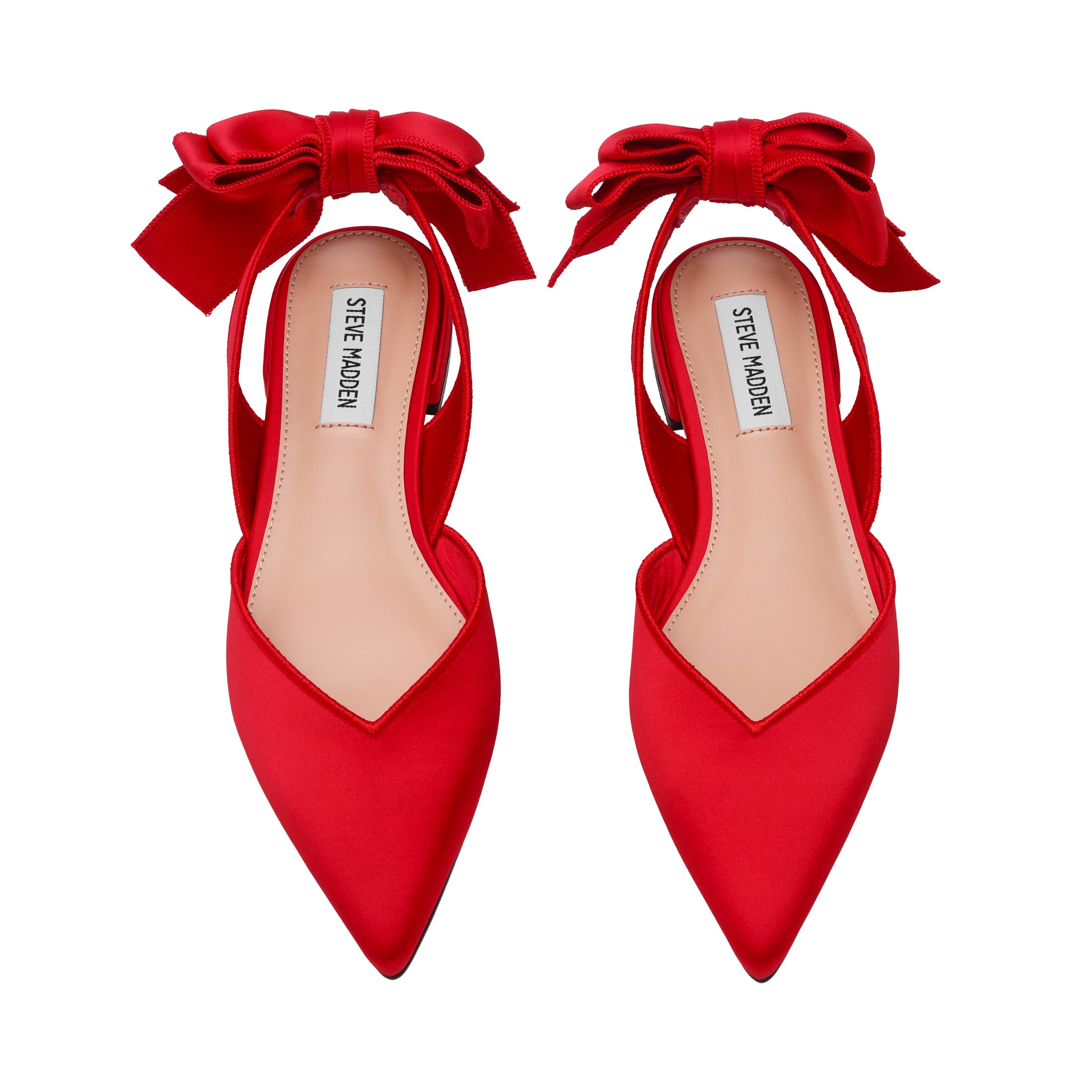 Synthia Ballerina Rosso Satin - view 5