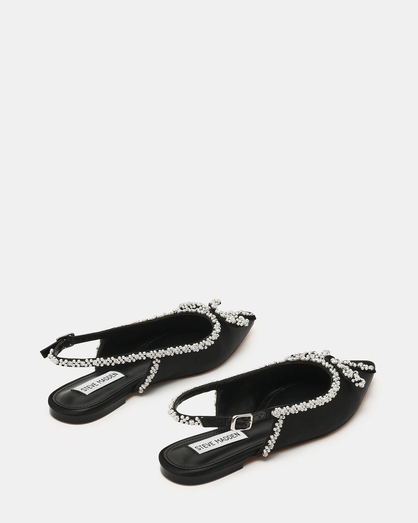 Solange Ballerina Nero Satin - view 5