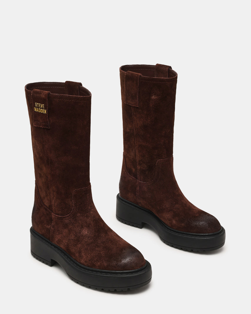 Ruckus Stivale Chocolate Marrone Suede - view 5