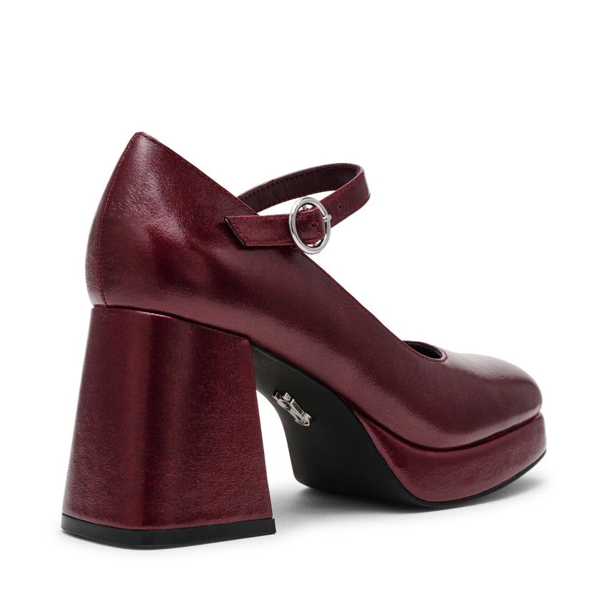MINGLE MARY JANE DARK CHERRY CRINKLE