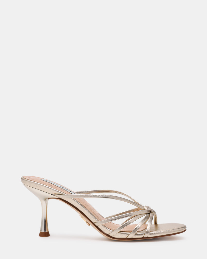 Edna Sandalo Champagne Pelle