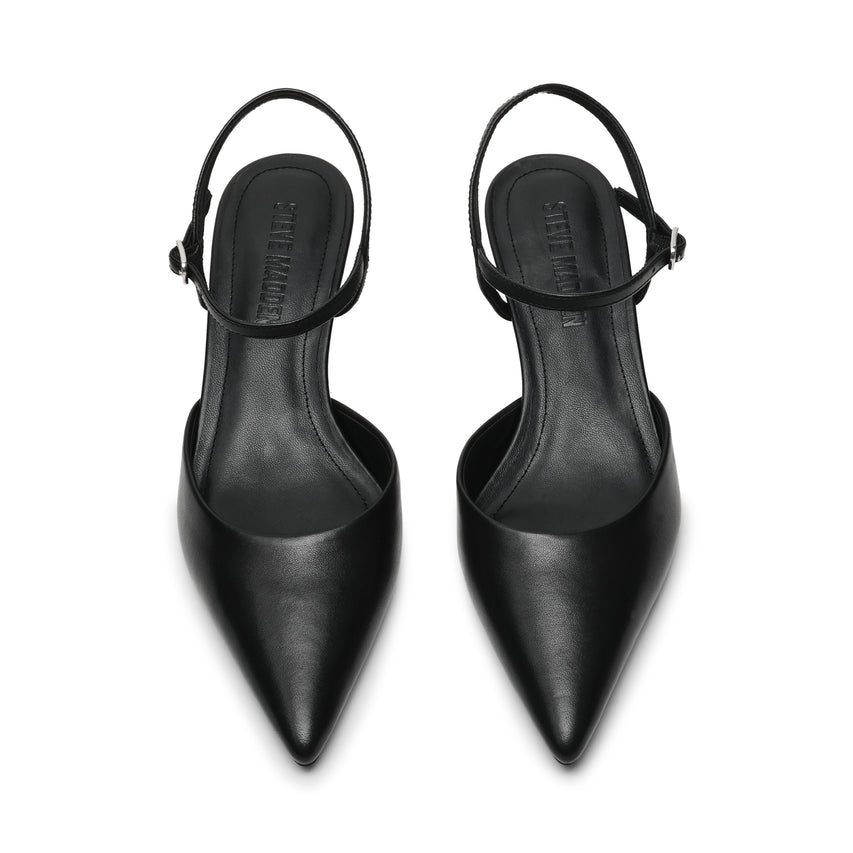 ADELAIDE SLINGBACK NERO PELLE