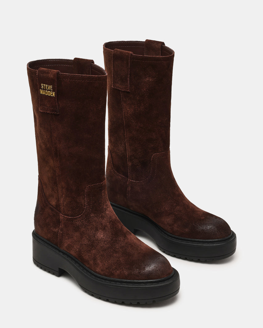 Ruckus Stivale Chocolate Marrone Suede - view 2