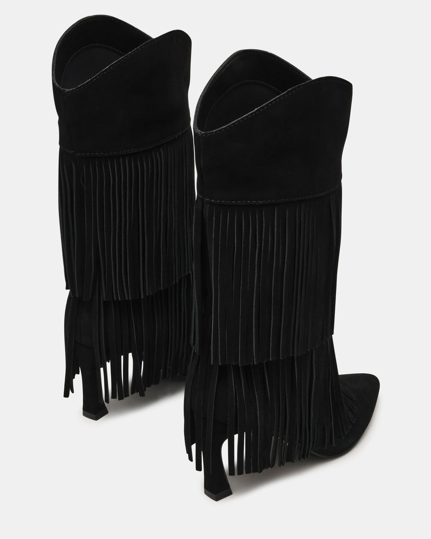 Torch Stivale Nero Suede - view 4