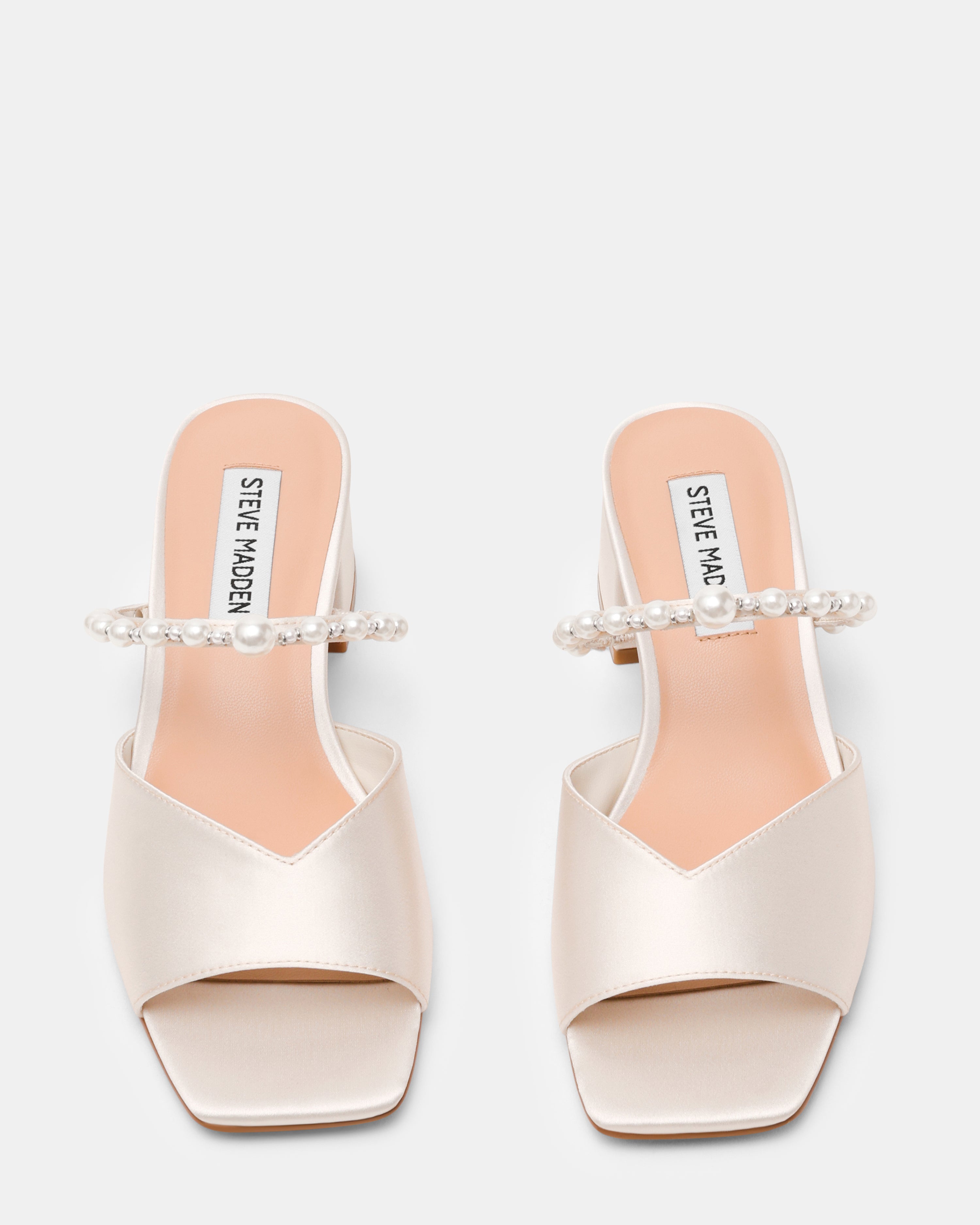 Galilea Mule Avorio Satin - view 6