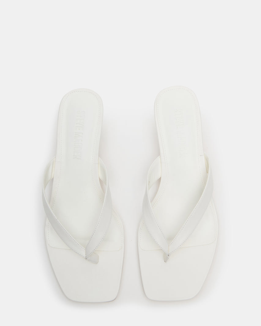 Tracie Sandalo Bianco Pelle - view 4