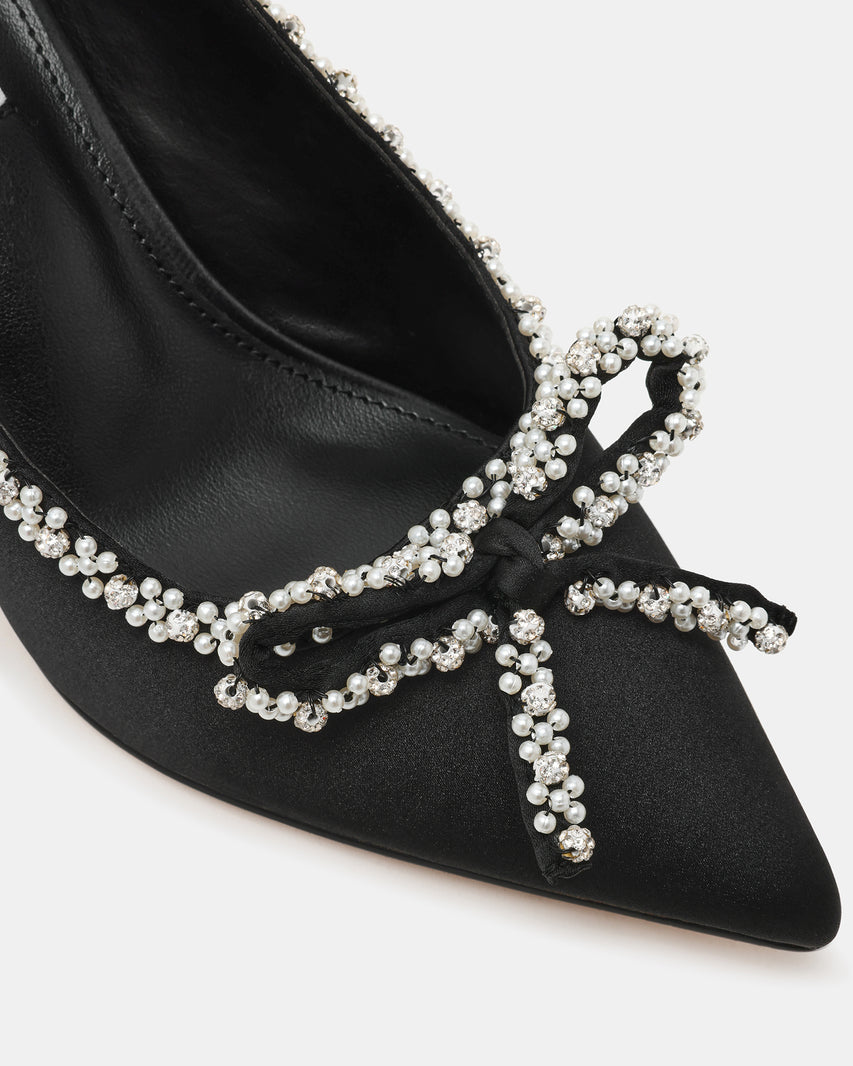 Florissa Slingback Nero Satin - view 3